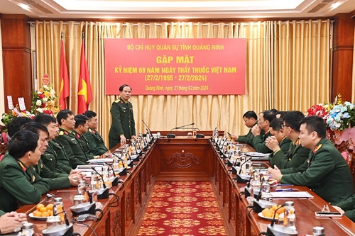 Bộ Chỉ huy Quân sự tỉnh Quảng Ninh gặp mặt kỷ niệm 69 năm Ngày Thầy thuốc Việt Nam